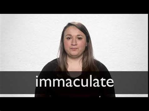 Translation of Immaculate in English.